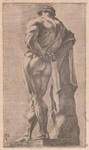 O Hércules Farnese, visto por trás [placa 4] de Francois Perrier