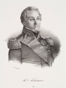 Retrato de Horace Sébastiani de Francois Seraphin Delpech