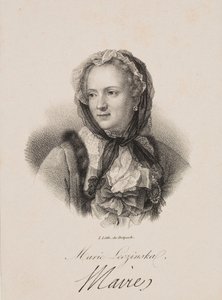 Retrato de Maria Leszczyńska de Francois Seraphin Delpech