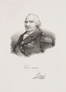 Retrato do rei Luís XVIII de Francois Seraphin Delpech