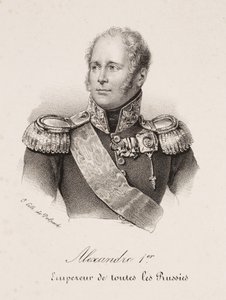 Retrato do czar Alexandre I da Rússia de Francois Seraphin Delpech
