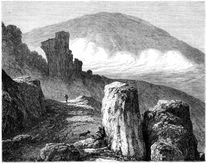 O Brocken, ou Blocksberg, montanhas Harz, Alemanha, século XIX