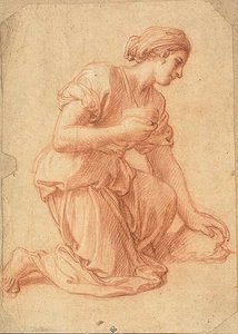 Mulher ajoelhada de Francois Verdier
