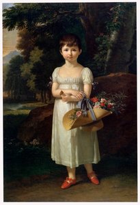 Retrato de Amelia Oginski, final do século XVIII ou início do século XIX de Francois Xavier Fabre