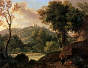 A paisagem ao redor de Florença, Itália, final do século XVIII