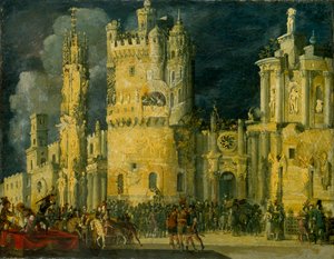 O martírio de uma santa feminina, início do século XVII