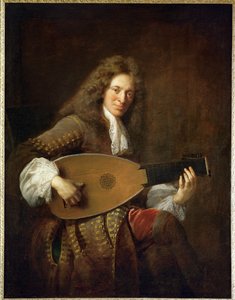 Charles Mouton, tocador de alaúde ... de Francois de Troy
