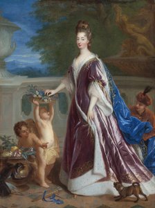 "Retrato de Elisabeth-Charlotte (Elisabeth Charlotte) da Baviera ou do Palatinado (1652-1722)" (Elizabeth Charlotte, Princesa Palatina) Pintura de François de Troy (1645-1730) Colecção privada do século XVII