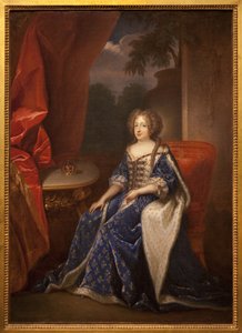 Retrato de Marie Therese (Marie-Therese) da Áustria, rainha da França (1638-1683). Pintura de François de Troy (1645-1730), óleo sobre tela, segunda metade do século XVII. Museu de Belas Artes de Angers.