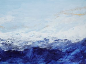 Ondas do oceano azul profundo de Françoise Wattré