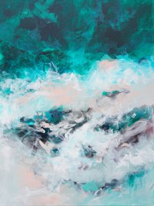 Ondas Turbulentas de Cor Teal de Françoise Wattré