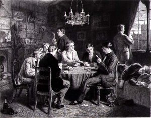 Reverie - A Voice from Far Away, gravado por Robert W. Macbeth (1848-1910) pub. por Thomas McLean de Frank (after) Dicksee
