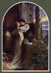 Romeu e Julieta (cor litho) de Frank (after) Dicksee