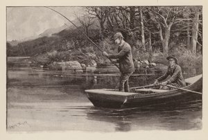 Pesca do carvão (gravura) de Frank (after) Feller