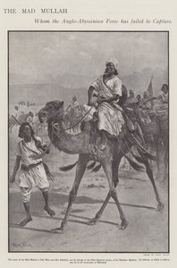 Mohammed Abdullah Hassan, o "Mulá Louco", líder religioso e militar somali (litho)
