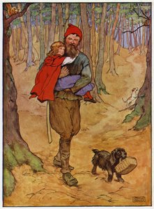 Capuchinho Vermelho (cor litho) de Frank Adams