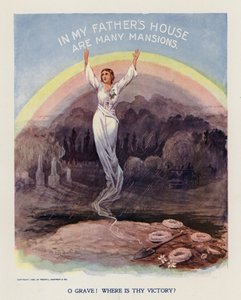 Ó sepultura! Onde está a tua vitória (litografia a cores) de Frank Beard