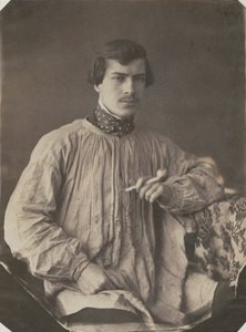Artista ou Assistente com Cachimbo, 1853-1857. de Frank Chauvassaignes