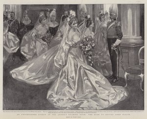 Um efeito não ensaiado na sala de estar da rainha, a corrida para garantir bons lugares de Frank Craig