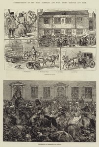 Início do Hull, Barnsley e West Riding Railway and Dock