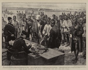 O elemento negro em Natal, coletando os impostos da cabana e do cachorro