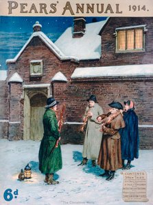 The Christmas Waits, capa da Peras Anual, 1914 de Frank Dadd