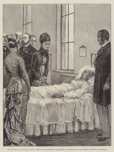 O Príncipe e Princesa de Gales abrindo a Enfermaria de Marylebone em Notting-Hill, a Princesa visitando os Pacientes de Frank Dadd