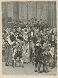 O baile de fantasia para crianças na Mansion House (gravura) de Frank Dadd