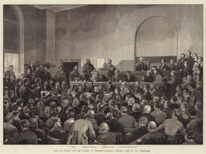 Julgamento de Guiteau pelo Assassinato do Presidente Garfield, Vista Geral do Quarto da Corte