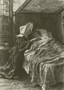 Gabriel e Evangeline (gravura) de Frank Dicksee