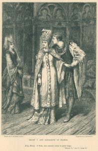 Ilustração para o rei de Shakespeare, Henry V de Frank Dicksee
