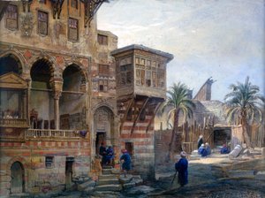 A casa de Mameluke Radnau Bey, Cairo, 1870