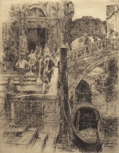 Ponte dos Suspiros, Veneza (Prancha 1) de Frank Duveneck