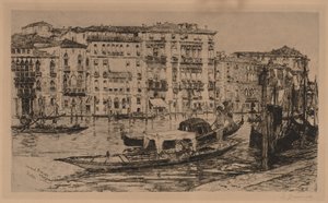 Grande Canal, Veneza, 1889. de Frank Duveneck