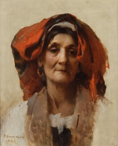 Cabeça de uma mulher italiana, 1887
