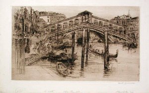 Ponte de Rialto, Veneza de Frank Duveneck