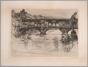 Ponte Vecchio, Florença (Primeira Placa) de Frank Duveneck