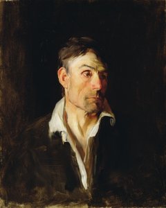 Retrato de um homem (Richard Creifelds), c.1876 (óleo sobre tela) de Frank Duveneck
