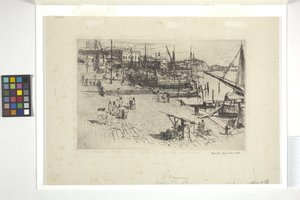 Riva Degli Schiavoni (Placa 1) (tinta) de Frank Duveneck