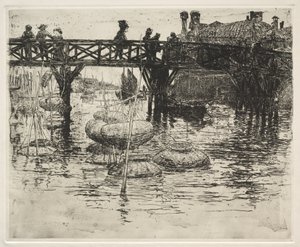 San Pietro in Castello, Veneza, 1883. de Frank Duveneck