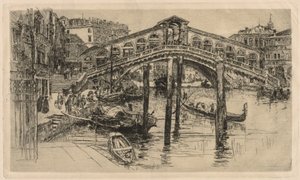 O Rialto, Veneza de Frank Duveneck