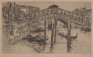 O Rialto, Veneza de Frank Duveneck