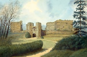 Berry Pomeroy Castle, século XV, c1990-2010