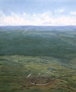 recinto fortificado, sul da Inglaterra, c1000 aC.