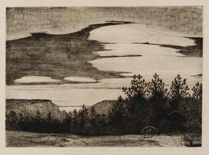 Uma Vista para a Enseada [Lamorna] de Frank Gascoigne Heath