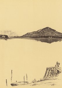 Windermere a partir de Newby Bridge (litografia)