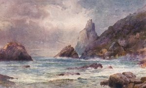Nova Zelândia: Bream Head, Whangarei Heads (litografia a cores)