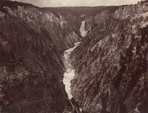 Grand Canyon de Yellowstone e cataratas, c. 1884 (foto)