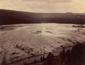 Meio Acre do Inferno, Rio Firehole, 1884 (foto)