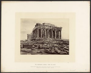 O Partenon, Atenas, visto do oeste